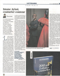Imane Ayissi, couturier conteur dans l'édition du Figaro du 07 juillet 2026
