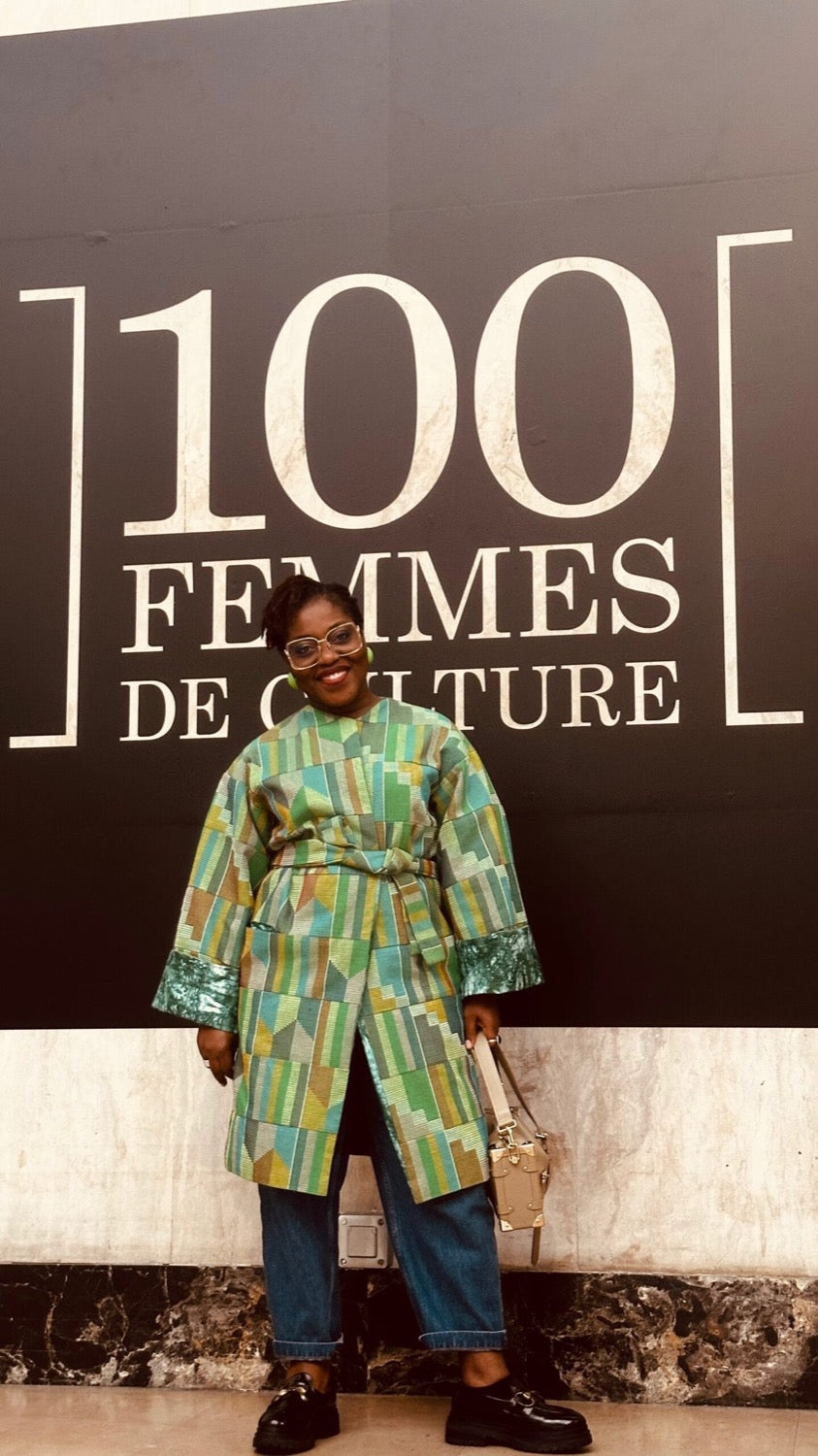 Claudia Tagbo illumine le tapis rouge en Kenté de la Maison Imane Ayissi Couture