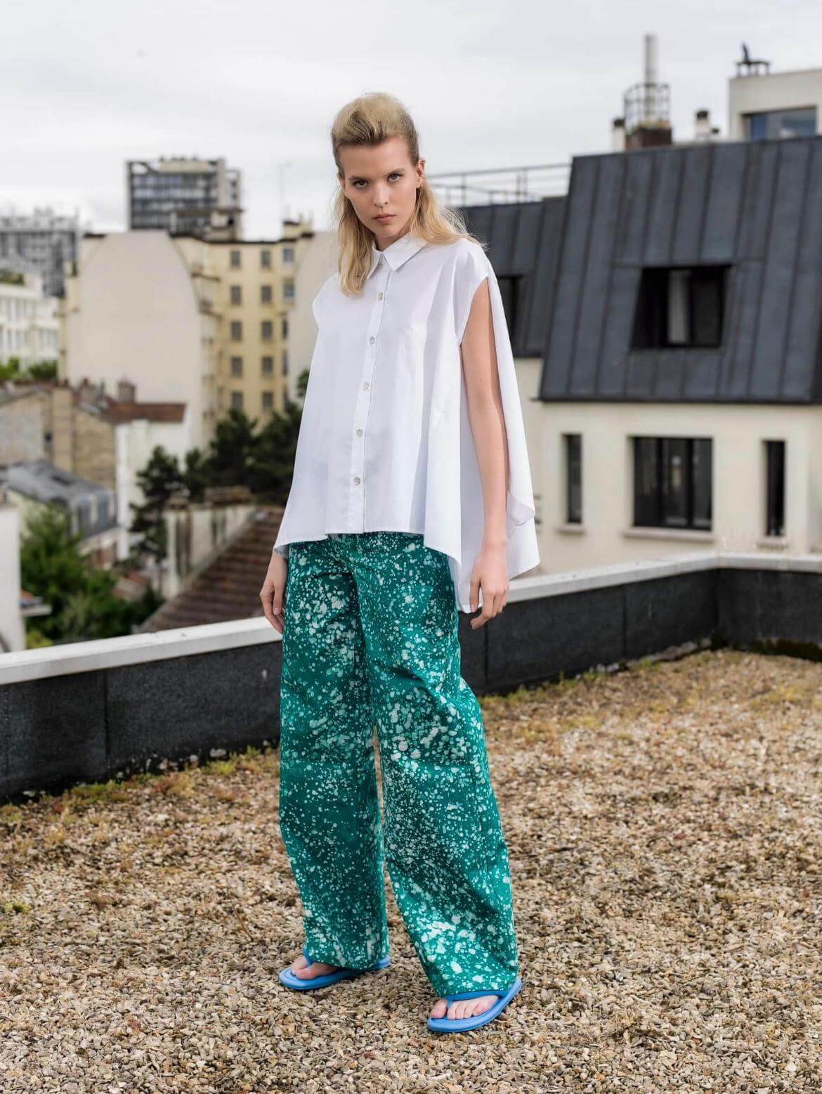 "Boubou" shirt in cotton poplin