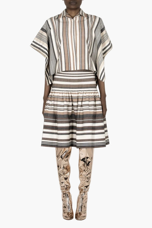 Chemise rayée en Faso Dan Fani biologique