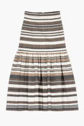 Striped skirt in organic Faso Dan Fani