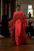 Robe corail haute couture Imane Ayissi