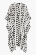 "Boubou" dress in flowing silk crepe with an exclusive print