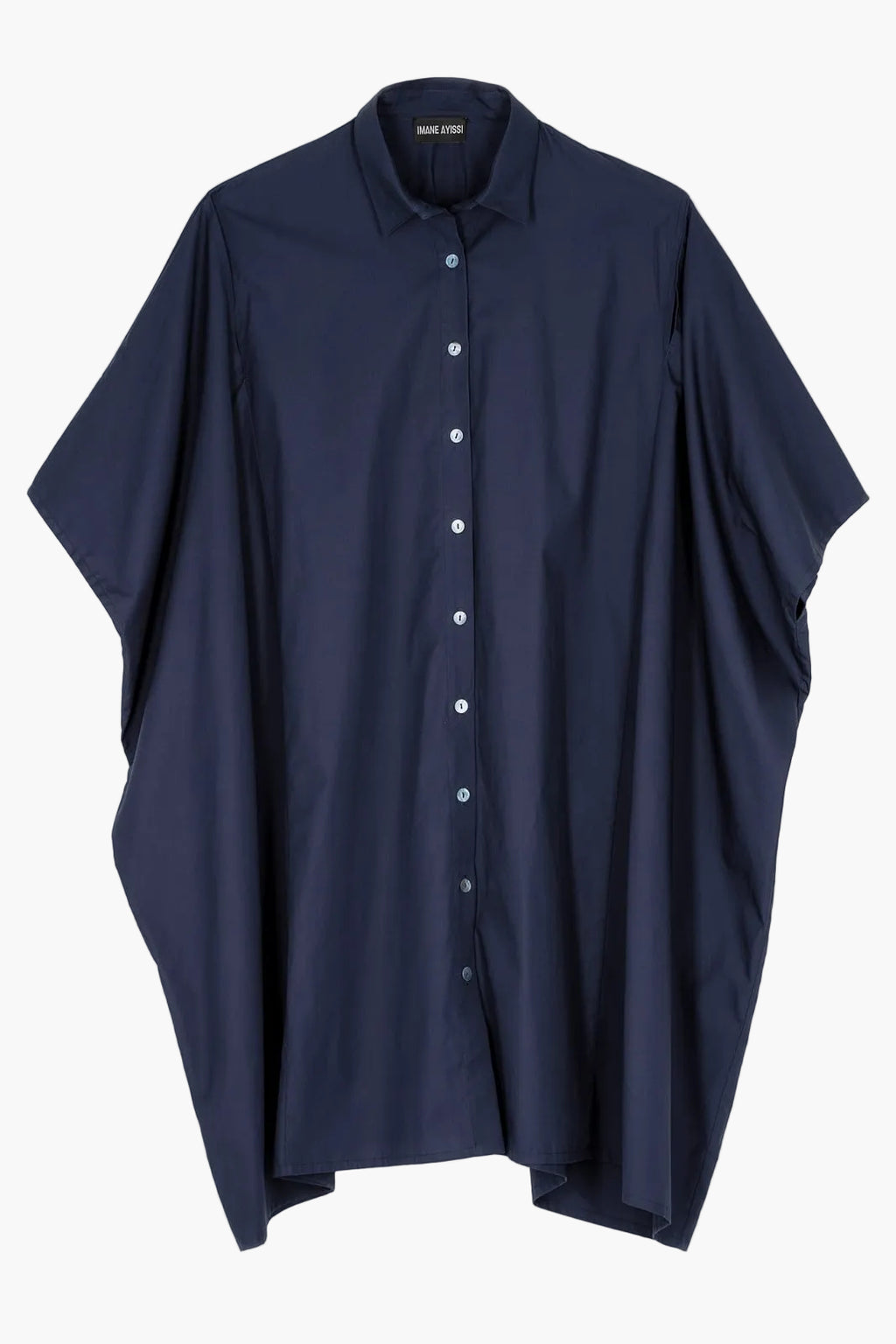 "Boubou" shirt dress in cotton poplin