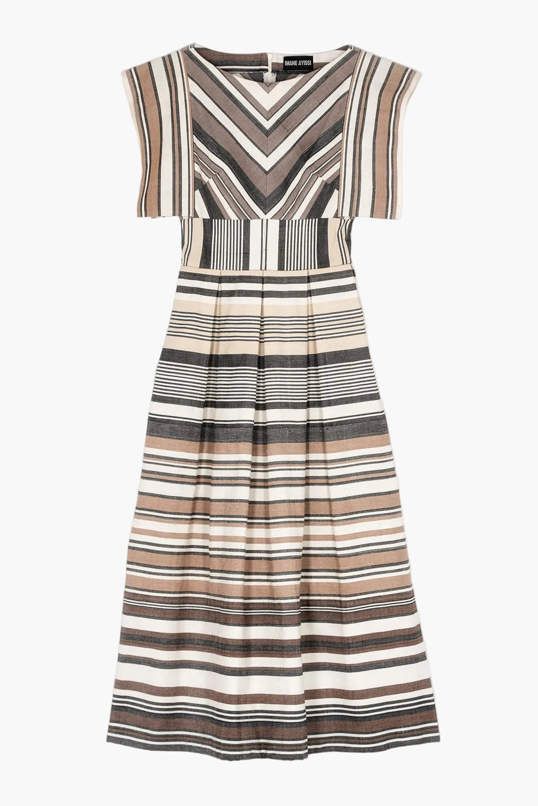 Robe rayée en Faso Dan Fani biologique