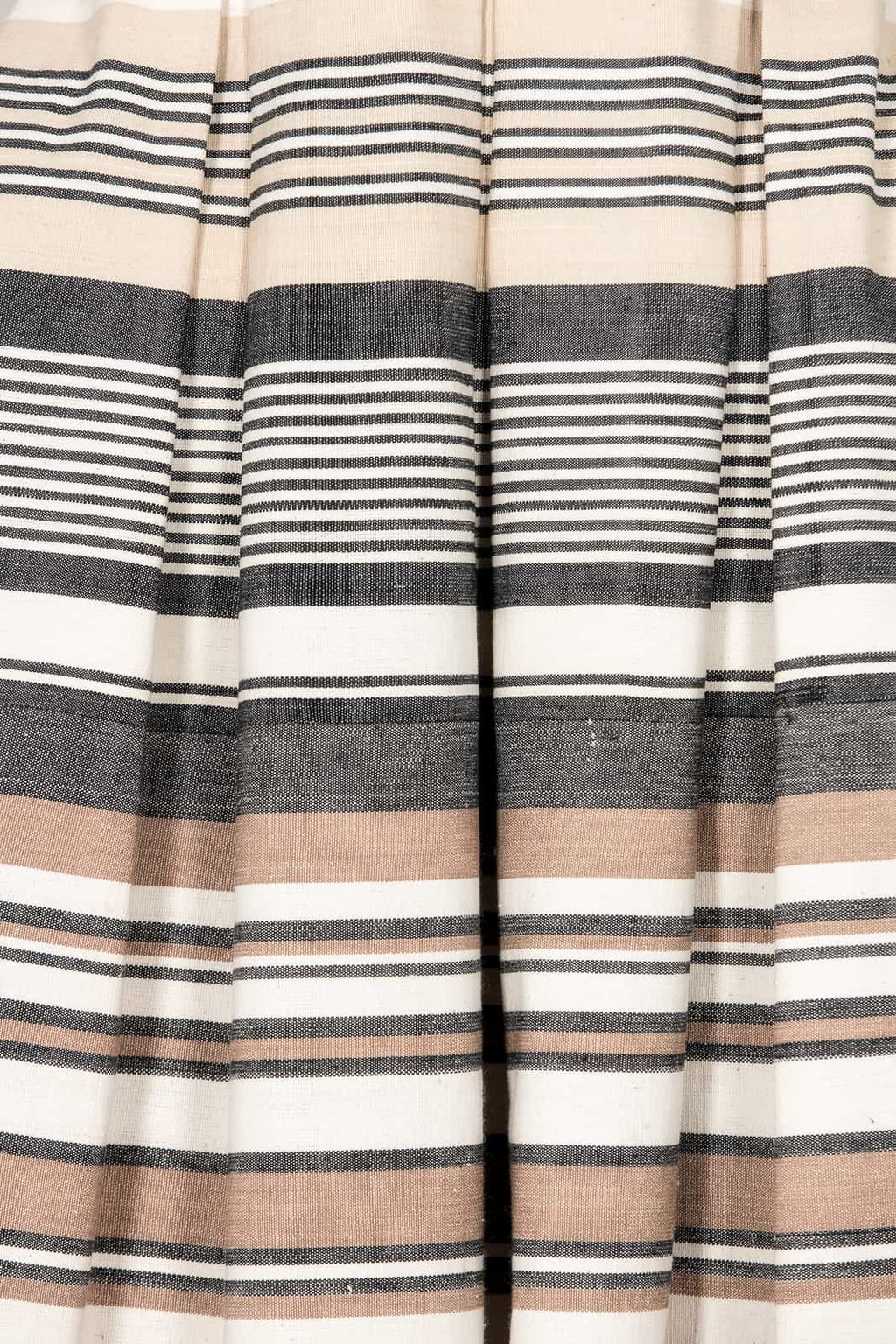 Striped dress in organic Faso Dan Fani