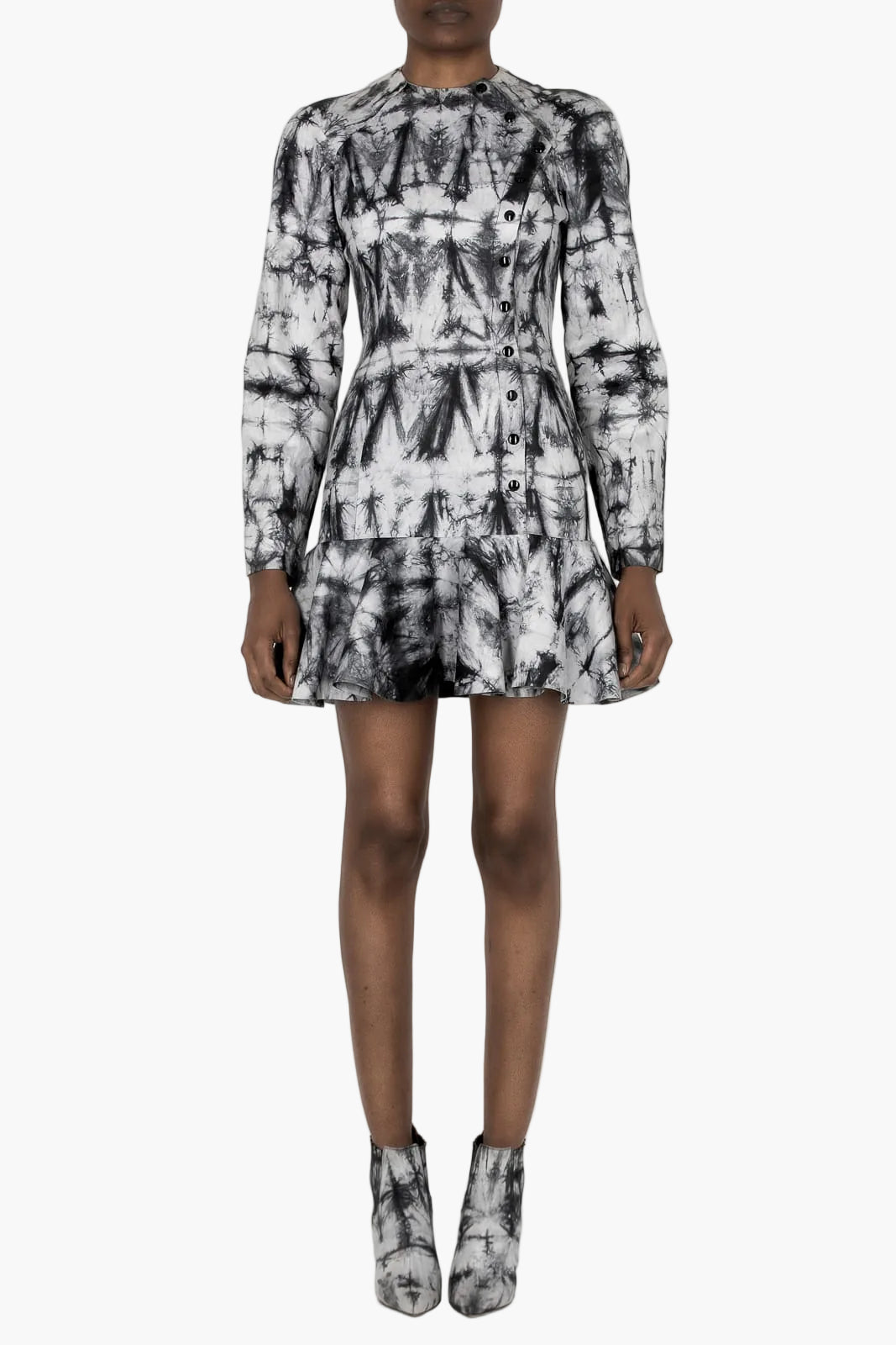 Short tie-dye cotton dress from Cameroon