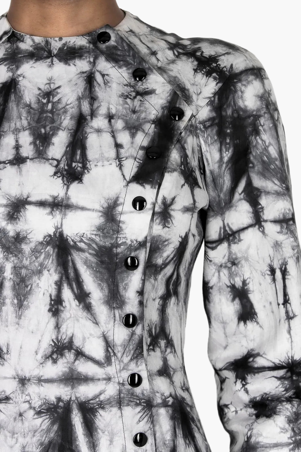 Short tie-dye cotton dress from Cameroon