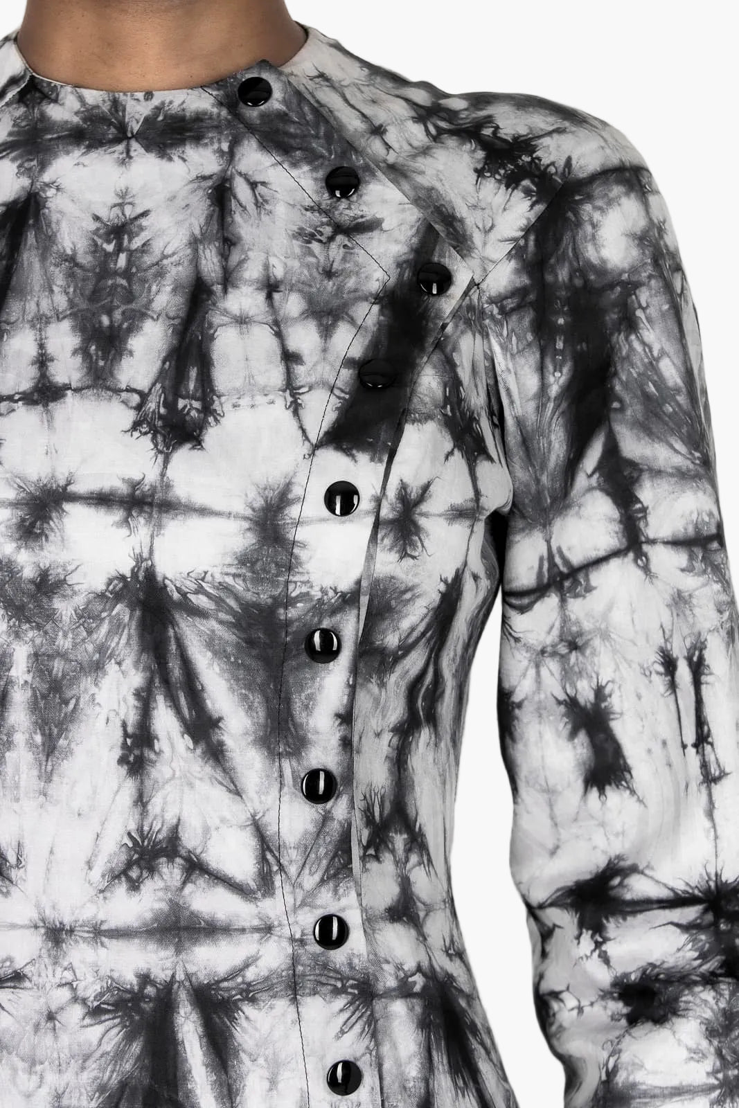 Short tie-dye cotton dress from Cameroon