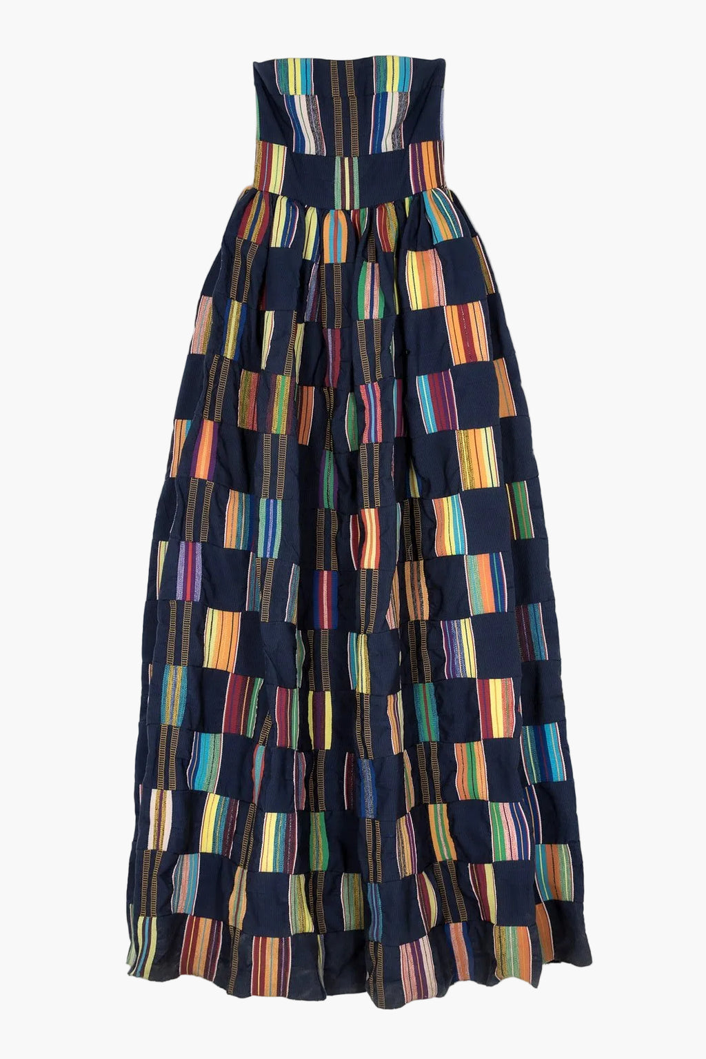 Robe bustier en Kente haute couture Imane Ayissi