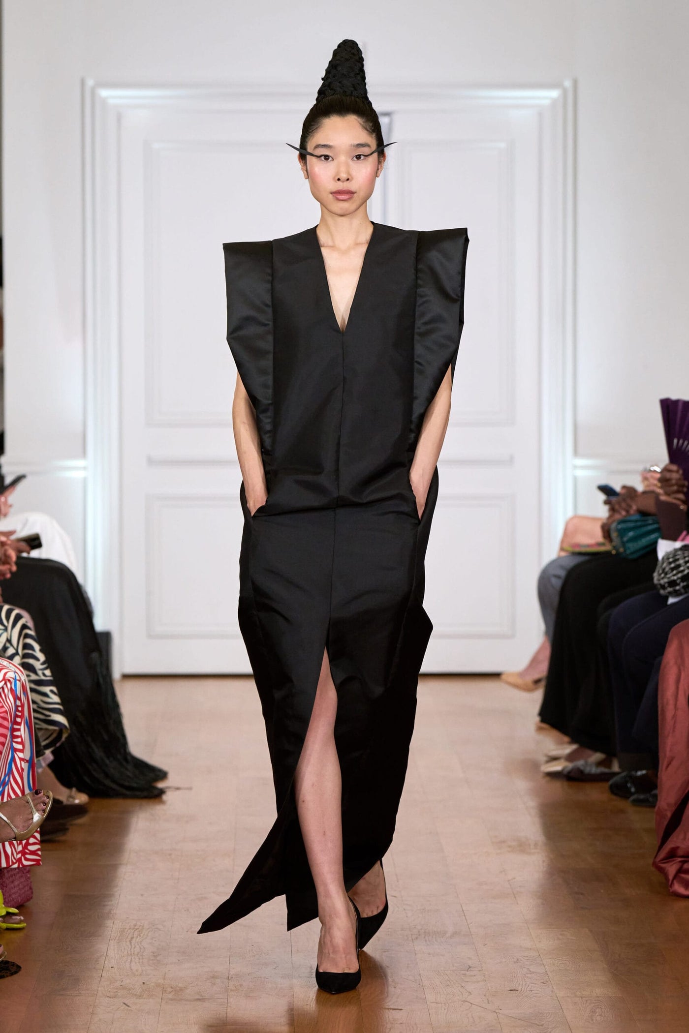 Silk satin boubou dress