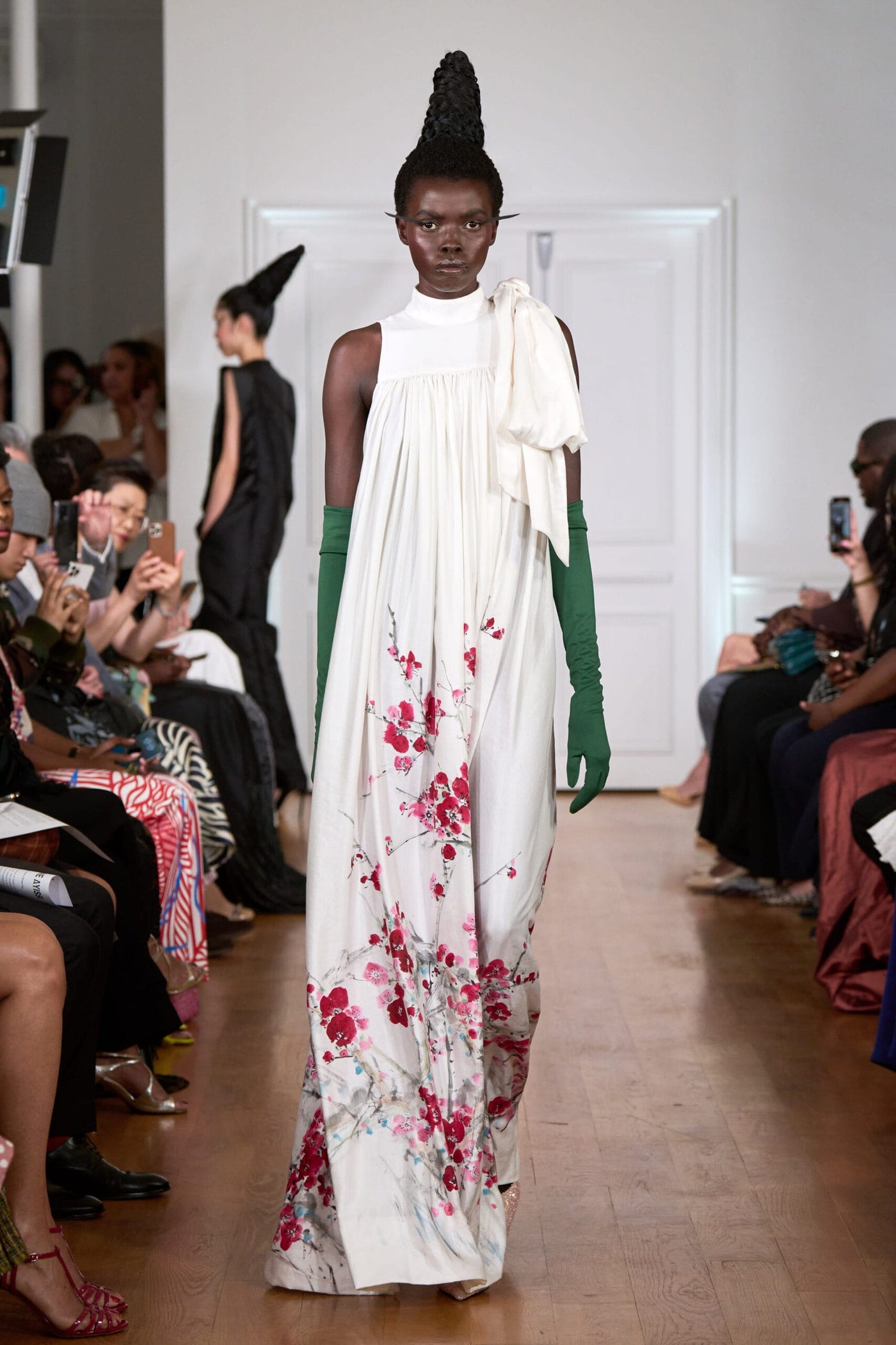 Long Kaba dress in linen
