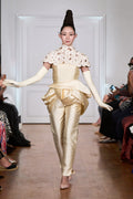 Silk Mikado trouser suit