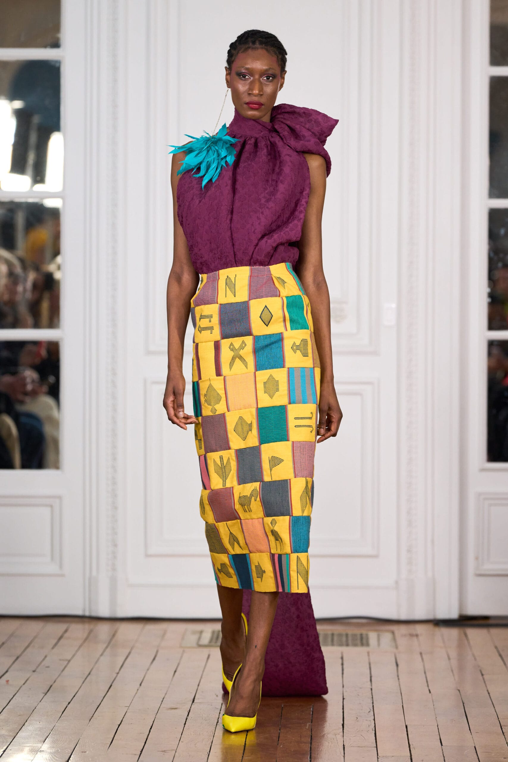 Kente cotton skirt